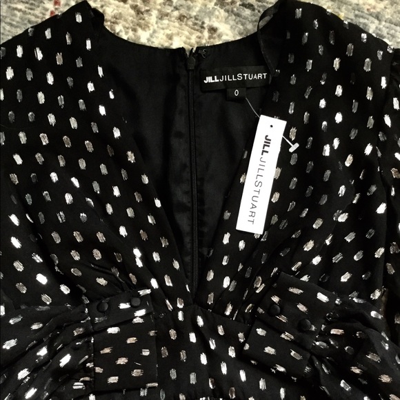 Jill Stuart Clipped Dots Mini Dress - Picture 4 of 7